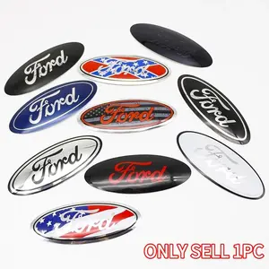 Ford Front Rear Emblem, Multiple Sizes Available (12.5/14.5/17.5/22.5cm), Stylish Grille Badge Replacement, Car Exterior Modification Upgrade, Universal Car Sticker, Car Stickers