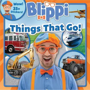 Blippi: Things That Go! (8x8) Paperback – Sticker Book, October 1, 2019