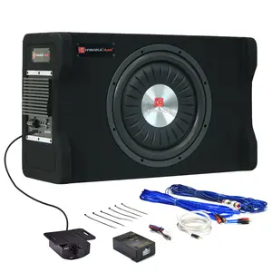 H YANKA AYOCK SKA-TS12M 12" Compact Active Subwoofer System, 1200W Car Audio Bass Subwoofer, 300W RMS SUB with Built-in Amplifier, Easy Installation, Powerful Deep Bass for Car Trunk