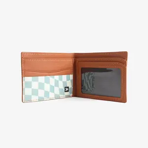 Thread Vegan Leather Bifold Wallet with ID Slot RFID Protection Vegan Leather Minimalist Design Cardholder for 8-10 Cards Thread Vegan Leather Bifold Wallet with ID Slot RFID Protection Vegan Leather Minimalist Design Cardholder for 8-10 Cards