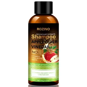 【Ten pack is cheaper】Rozino Shampoo Apple Cider Vinegar - Natural Cleansing & Refreshing Hair Care with Plant Extracts, No Parabens, Sulfates, Colorants, Vitamin C, Shea Butter, Biotin