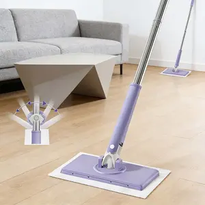 Lazy Automatic Cloth Mop for Effortless Home Cleaning, Multi-Purpose Face Towel Mop with Microfiber, Ideal for Bathroom Floor & Tile Cleaning (No Cloth Included)
