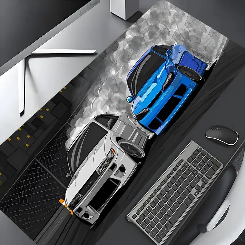 Car Pattern Mouse Pad, Rectangle Gaming Mouse Pad, Non-slip Rubber Pad, Office Desk Keyboard Mouse Pad for Home Office Game Room Desk, Non Slip Mousepad, Desk Accessories, Gaming Desk Accessory