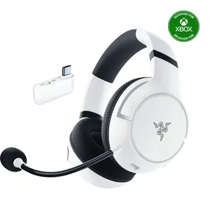 Razer Kaira HyperSpeed Wireless Gaming Headset for Xbox Series X|S, Xbox One, PC: TriForce 50mm Drivers - HyperClear Cardioid Mic - Low Latency Bluetooth - Up to 30 Hour Battery Life - White