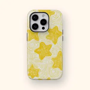 Celestial Star Phone Case for iPhone 17 16 15 14 13 12 11 – Cosmic Boho Minimalist Line Art Protective Cover