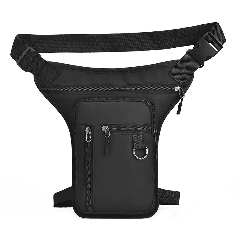 GOODBEE Men's Plain Multi-Purpose Sport Waist Bag - Running Workout Zipper Fanny Pack, Waterproof Large-Capacity Crossbody Chest Pack for Outdoor Activities