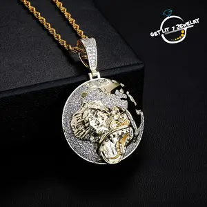 Super Cool Gorilla Zircon Pendant Necklace | Hip-hop Style |  Radiant Glamour men's jewelry | Top Choice for Party Outfits Jewelry |  A Perfect Gift Choice | Christmas Gift |