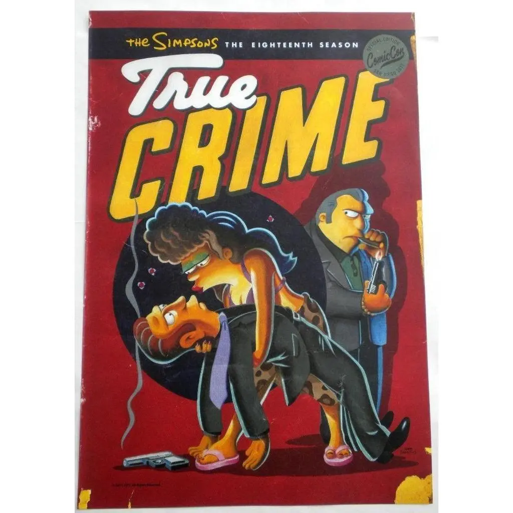 THE SIMPSONS 13"X19" Original Promo Movie Poster SDCC 2017 TRUE CRIME