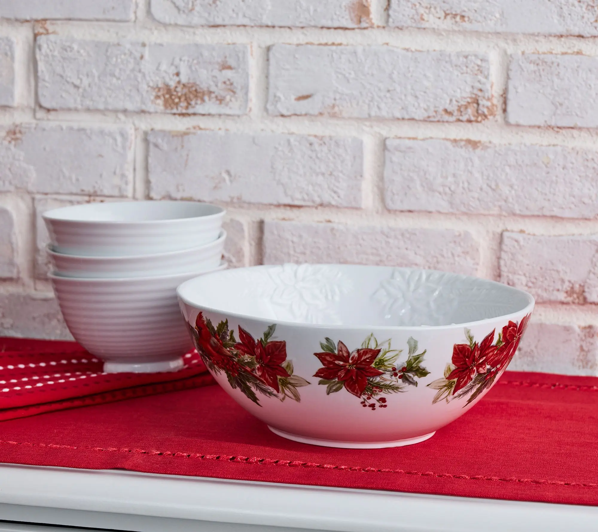 Home Reflections 10" Holiday Serving Bowl