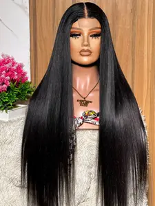 Natural 30-Inch Soft Wig, 180% Density, 13x4 Lace Front, Straight Hair, Pre-Attached, No Glue, Suitable for Daily Use, Women, Glueless Ready To Wear Wig