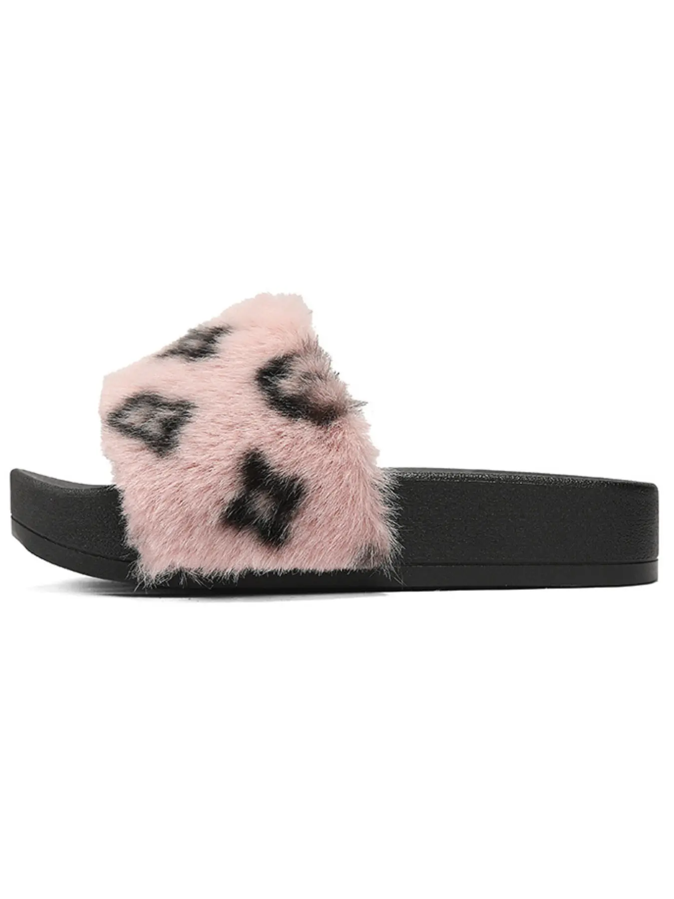 Perfect Valentine's Day Gift, Women's Casual Fashion Thick Sole Comfort Slide Sandals, Faux Fur Slippers, Size Down, Heightening Comfort, Beach & Daily Use, Footwear, Slipper, Soft, Trendy Casual Slippers, Thick Sole Slides