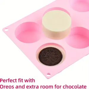 1pc round silicone soap mold, DIY handmade soap shaping mold, easy to shape and demold, Craft