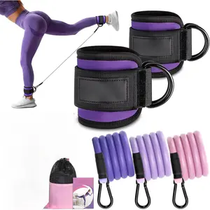 Ankle Resistance Bands with Cuffs, Ankle Bands for Working Out, Kickbacks Hip, Leg Glute Exercise Equipment , Resistance Workout Equipment for Women