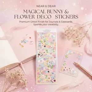 Cartoon Magician Sticker, High-Quality Embossed Decals for Scrapbooks, Notebooks, Phone & Tablet Decorations