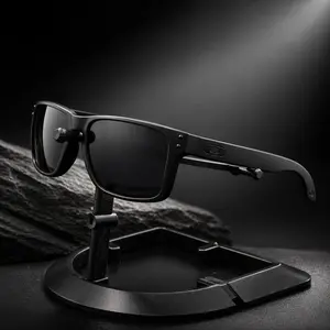Black Polarized Sunglasses Yellow Lens UV400 Night Driving Outdoor Glasses