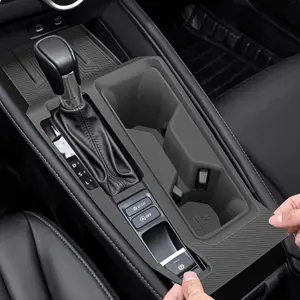 Temmis Center Console Silicone Organizer Wrap for Honda Accord 2023-2025, Full-Wrap Center Consel Electrostatic adsorption Cover for Honda Accord