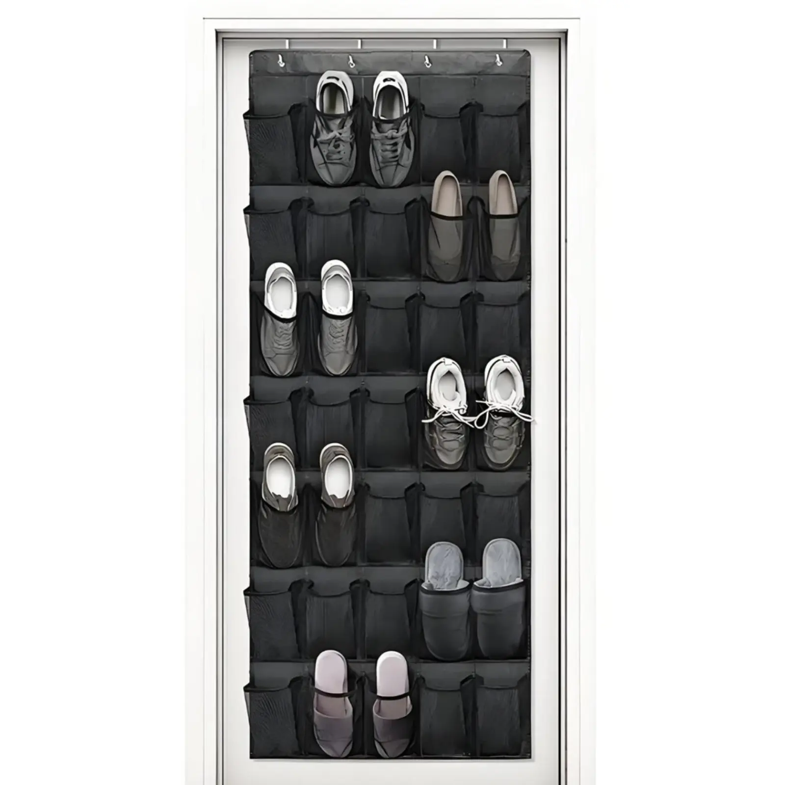 Door Hanging Storage Bag, Multi-Layer Shoe Rack, Non-Woven Fabric Closet Organizer, Space Saving Home Storage Solution, Fabric Storage Units