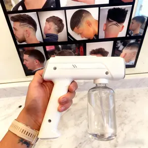 2025 Best Christmas Gift: Professional Rechargeable ULV Nano Mist Gun for Hair Stylists, Home Sanitization & Plant Care – Kid-Friendly with Blue Light