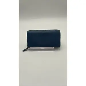 Pre-owned Leather Luxury Bags & Accessories Fendi Zippy Long Wallet, Light Blue Date Code: 8M0299OZY1597032