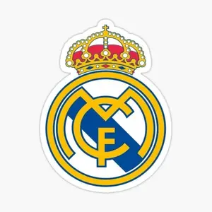 real madrid world cup soccer Sticker Waterproof uv resistant football