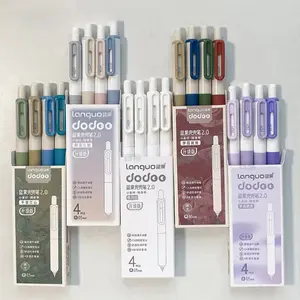 New Creative Blue Fruit Pen Set, 2.0 Upgrade Version, 0.5mm Click Gel Pens, Dual Pearl Fast-Drying Pocket Portable Pens