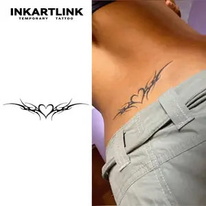 INKARTLINK Tattoo Tech, 2 Sheets Semi-Permanent Temporary Tattoos ,Succubus Tattoo​​ 1,Adult Art Design,Lasts 1-2 Weeks, Waterproof, Realistic Look, No Adhesive, No Reflection,For Man And Woman,Ideal for Swimming, Party