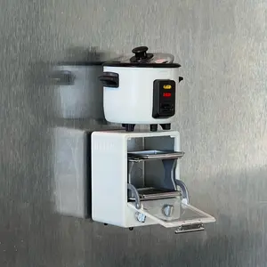 Mini Rice Cooker & Oven Fridge Magnet Set 2-Piece Cute Kitchen Appliance Refrigerator Magnets Plastic Home Decor Gift for Cooking & Baking Lovers Lightweight Durable Realistic Design