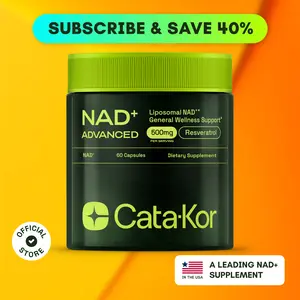 Cata-Kor NAD+ Advanced 500mg - NAD+ Supplement for Energy & Healthy Aging - 60 Count (30 Day Supply) - Previously known as Reus Research NR 900