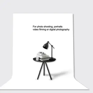 White photography background - used for wedding, portrait, party, video shooting photo background cloth, Photo Studio Backdrop, perfect for studio and on-site use, durable and washable, Photography Camera Accessories