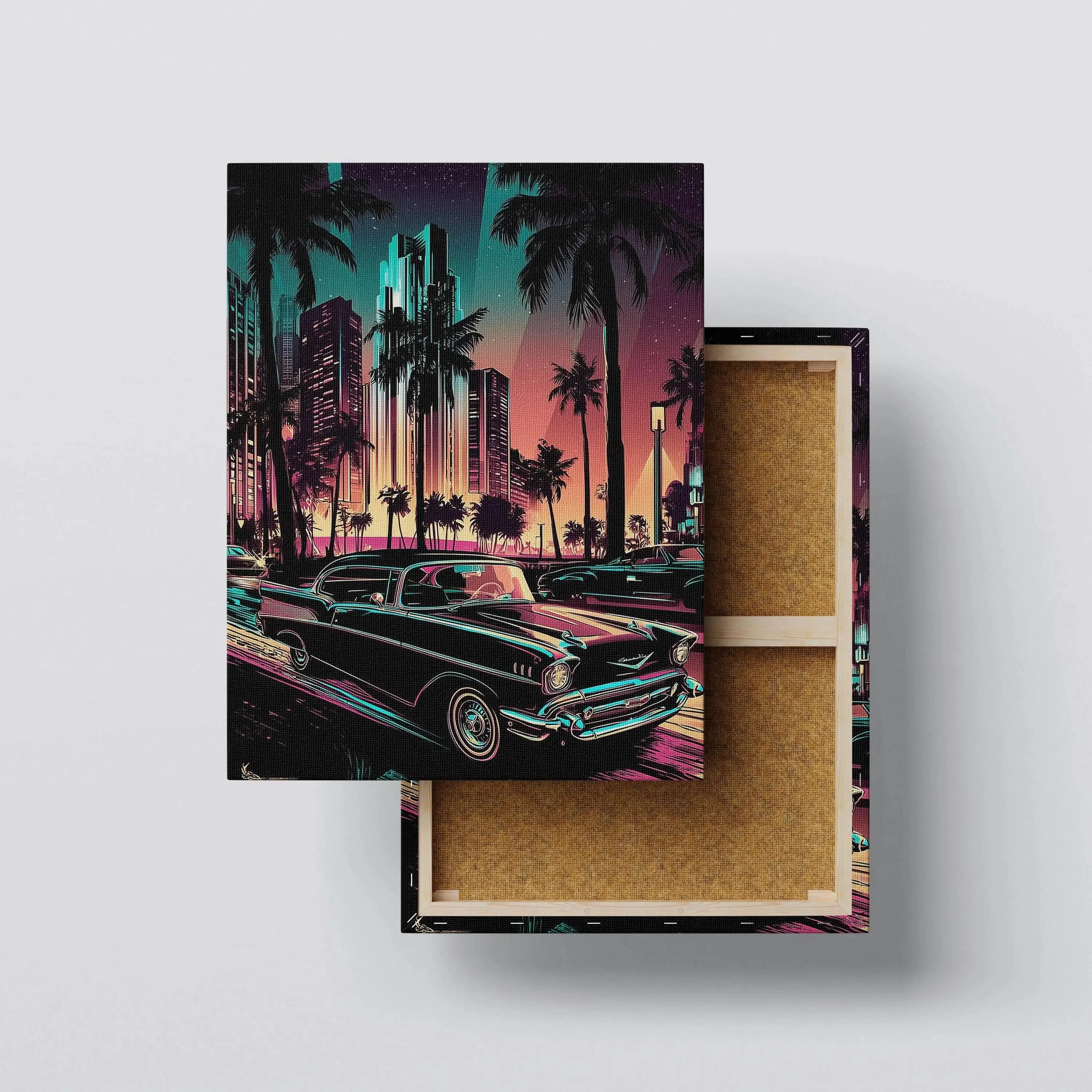 Neon Boulevard – Car Wall Art