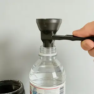 2pcs Coffee & Protein Powder Funnel Scoop – Anti-Leak Sliding Spoon for Supplements, Pre-Workout & Daily Use