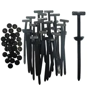 50Pcs Nylon Universal Cable Tie Buckle,Heavy Duty Self-Locking Nylon Zip Ties Holder, Multipurpose Plastic Cable Ties Tool for Car Daily Repair