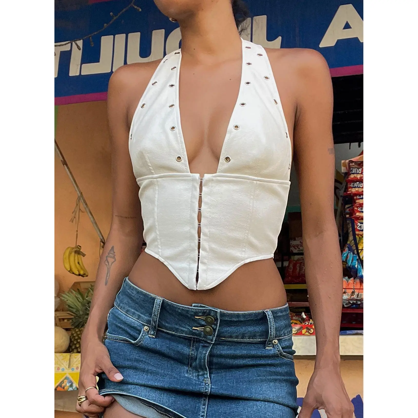 Palladia PU Jordy Corset White