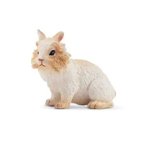 Toymany Hand-Painted Lionhead Rabbit Figurine Farm Animals – Realistic Animal Model, Ideal for Early Education, Montessori Sensory Play, Cake & Party Decorations, Desk & Home Décor, Thoughtful Gifts, and Collectible Figurine for Enthusiasts