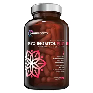 OmniBiotics Myo-Inositol & D-Chiro Inositol Plus – 40:1 Ratio for Hormone Balance, PCOS Support & Ovarian Health – With Caronositol – 120 Vegan Capsules