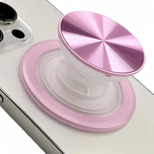 for Magsafe Phone Grip,  Phone Grip Holder,  Collapsible Expandible Mobile Phone Grips Stand Holder for  17 16 15 14 13 12 Series, CD  Transparent