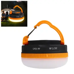Portable Magnetic Camping Light with Hook Design, COB Light and 5 Light Modes, Battery Powered (Need 3*AAA), Mini Flashlight Suitable for Hiking, Outdoor, Repair and Emergency Lighting