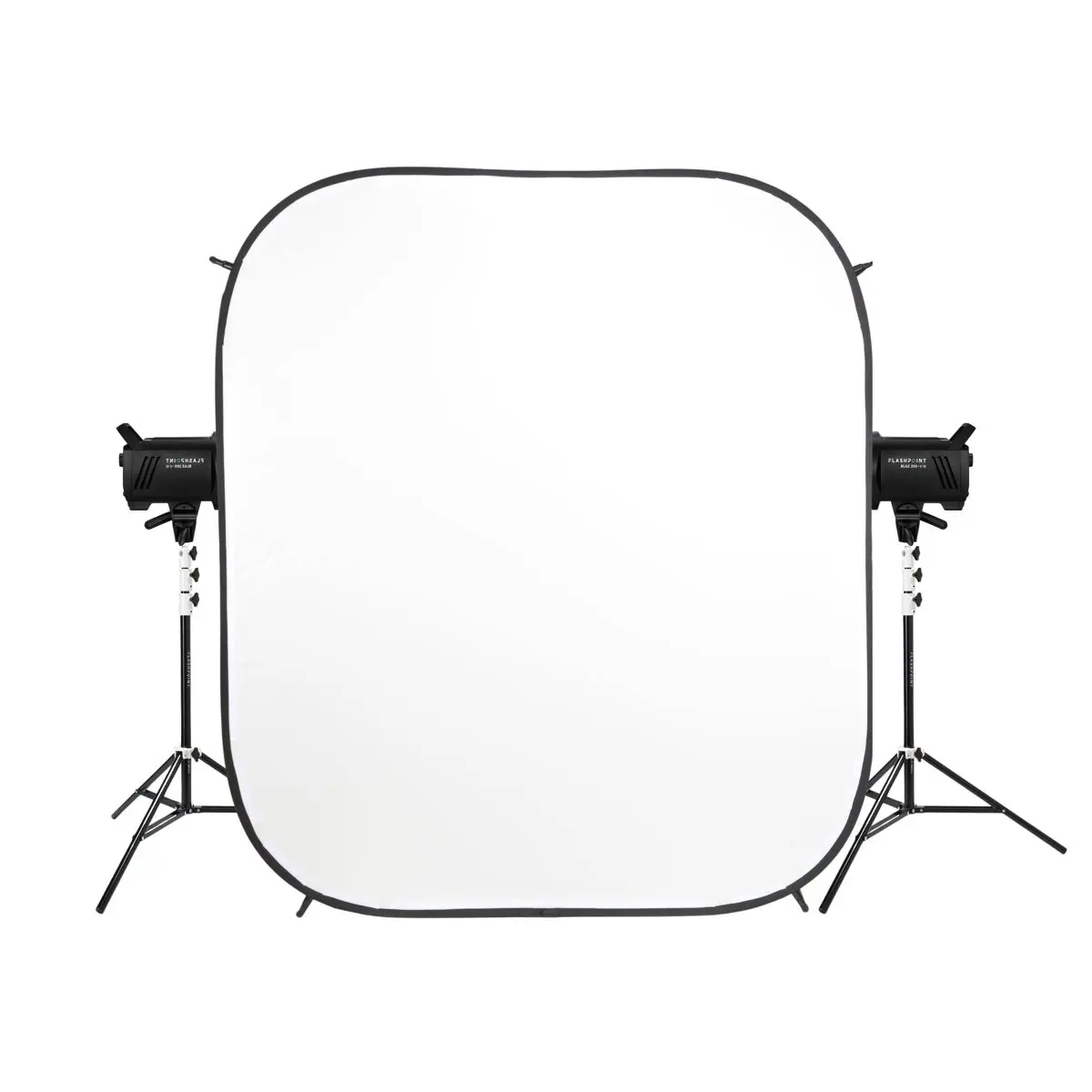 Glow 6x7' HiGlow Illuminated White Background Kit With Studio Monolights and Light Stands