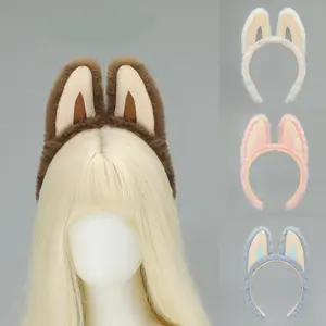 BuBu Cute Ugly Plush Elf Ear Hairband Funny Demon Ear Headband for Washing Face & Spa Mask