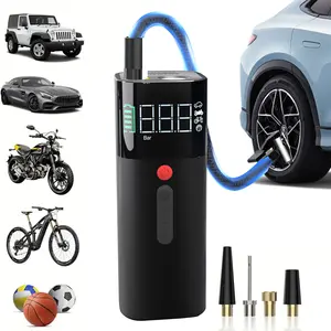 4000A 150PSI automatic universal inflator pump, power bank, flashlight, screen real-time expansion detection function, concentrated in one device. Pipe Hose Gauges Tire Pressure Monitor