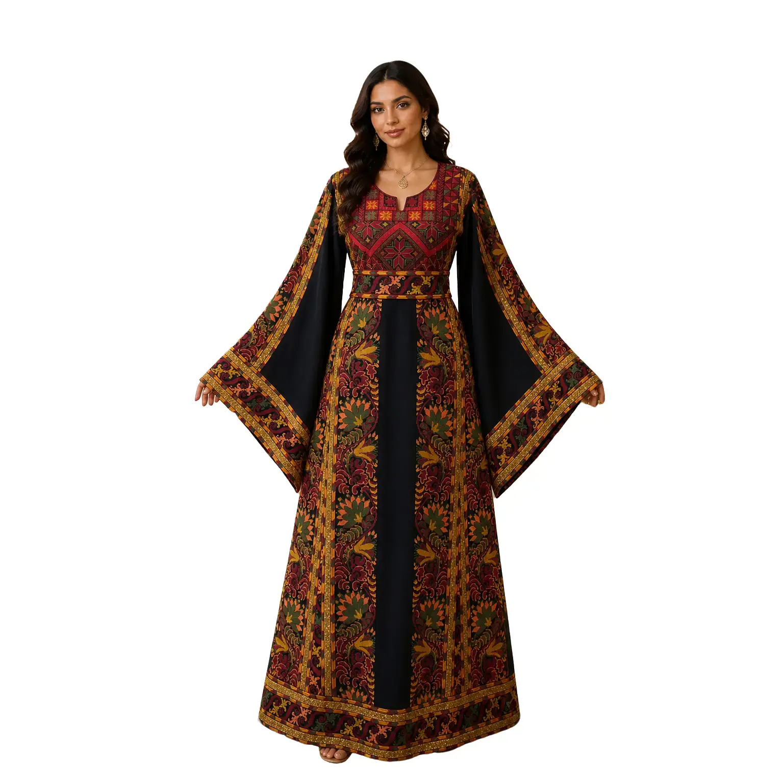 Sultanah Noir Couture Thobe-elegant couture piece designed