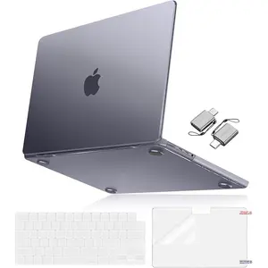 MOSISO Compatible with MacBook Pro 14 inch Case 2025-2021 M4 M3 M2 M1 A3112 A3185 A3401 A2918 A2992 A2779 A2442,Ultra-Thin Natural Original Hard Case&Keyboard Skin&Screen Film&Type C