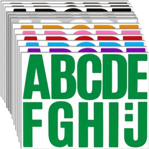340 Pieces 30 Sheets Large Letter Stickers 4 Inch Alphabet Letter Stickers Self Adhesive Letters Stickers for Bulletin Boards Classroom Home Decor(Colorful)