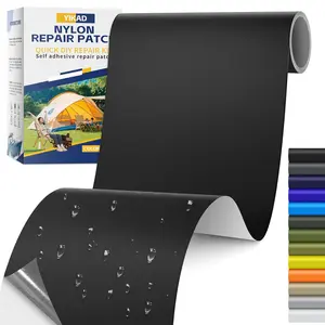 Fabric Repair Tape Self Adhesive Nylon Repair Patch Waterproof Outdoor Nylon Tape Patch Kit for Down Jacket Clothing Tent Awnings Boat Cover Couches Black 4x70 inch