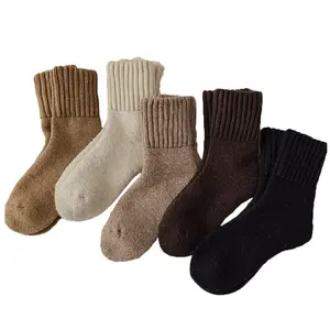 5 Pairs Wool Socks Sets for Women Winter Super Soft Thick Knit Cozy Warm Long Gift Stocking