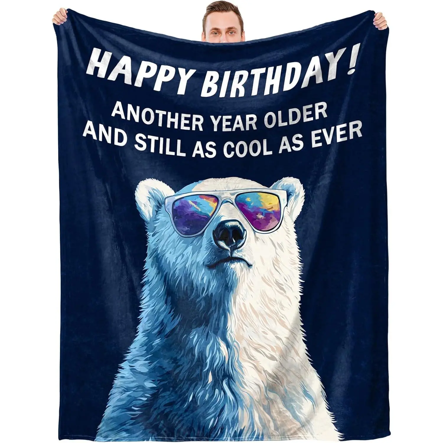 Personalized Fleece Blanket (50"×60") - Ideal Birthday Gifts for Men (Textiles & Soft Furnishings, Bedding & Linens, Blankets & Throws), Personalized Blankets
