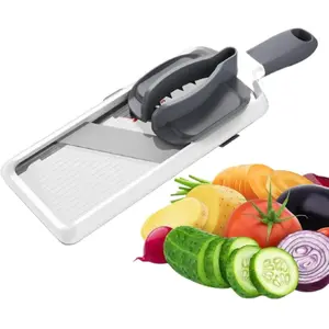 🥒 Oddly satisfying, paper-thin slices every single time. Safe Mandoline Food Slicer | Adjustable Veggie Cutter, Cabbage Shredder, Chef Cooking Essentials (Food Not Included)