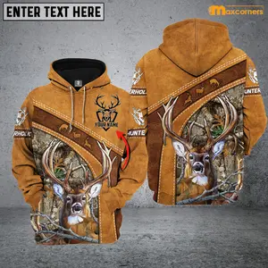 Personalized Deer Hunting 3D Printed Hoodies Men/women Unisex Hoodie