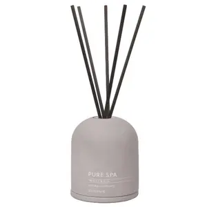 212 MAIN Blomus Fraga Microchip Room Fragrance Set - Sandalwood Myrrh Scent, Glass Bottle Container, Aroma Perfume