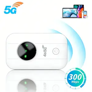 2026 portable wifi hotspot for travel,4G/5G LTE Mobile Hotspot, Portable Travel Internet, Enjoy 300Mbps Fast WiFi Anywhere,  All-Day Use, Perfect Must-Have for Travel & Outdoor Adventures,European version portable WiFi